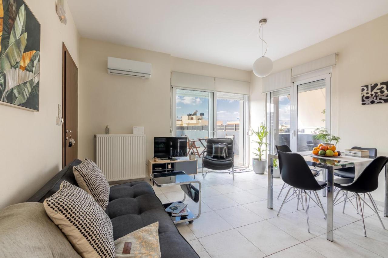 Bright & Modern Apt With View Heraklion Zewnętrze zdjęcie